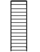 Полотенцесушитель водяной Deffi Lux Hotel П15 500х1600 нижнее подключение черный A.LH.160.50.15.B.A