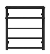 Полотенцесушитель водяной Deffi Lux Hotel П5 600х600 нижнее подключение черный A.LH.60.60.5.B.A