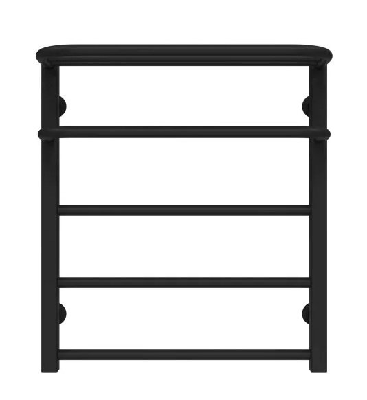 Сушка для рушників водяна Deffi Lux Hotel П5 600х600 бічне праве підключення чорний A.LH.60.60.5.B.C