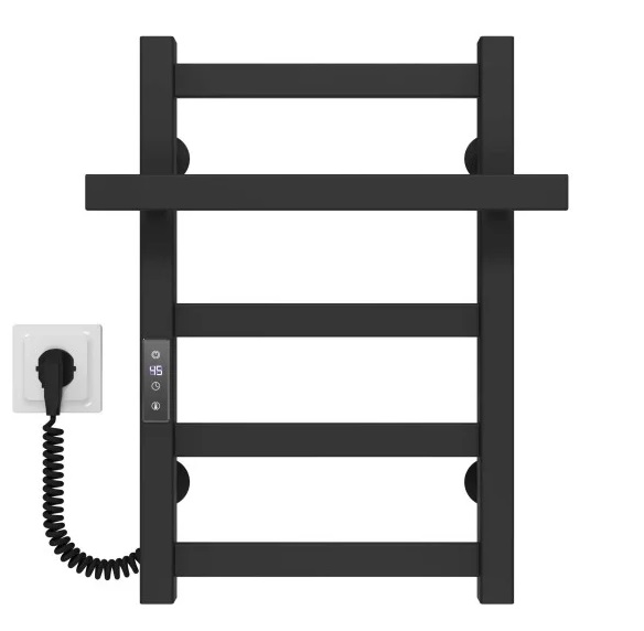 Электрический полотенцесушитель Deffi Nicolе П5 300х500 левое подключение JD04 черный A.NI.50.30.5.E.B.L.2