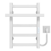 Электрический полотенцесушитель Deffi Nicolе П5 300х500 правое подключение WD04 белый A.NI.50.30.5.E.W.R.4