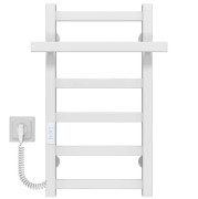 Электрический полотенцесушитель Deffi Nicolе П6 300х600 левое подключение WD04 белый A.NI.60.30.6.E.W.L.4