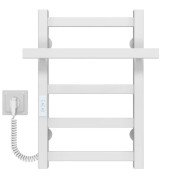 Электрический полотенцесушитель Deffi Nicolе П5 300х500 левое подключение WD04 белый A.NI.50.30.5.E.W.L.4