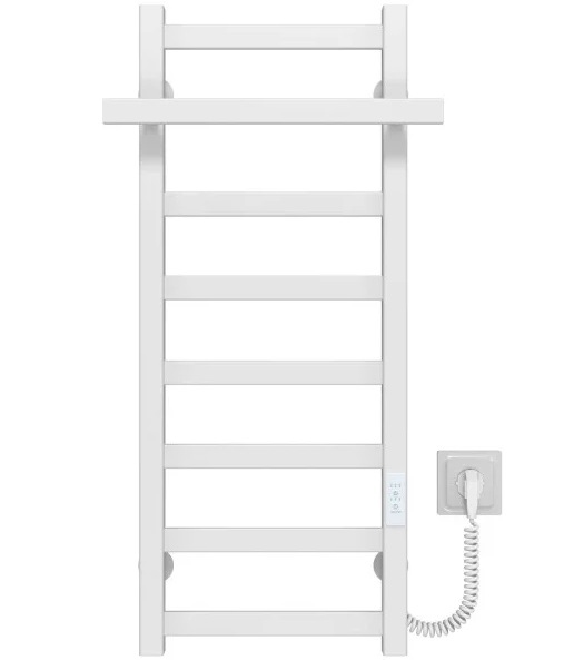 Электрический полотенцесушитель Deffi Nicolе П8 300х800 правое подключение WD04 белый A.NI.80.30.8.E.W.R.4