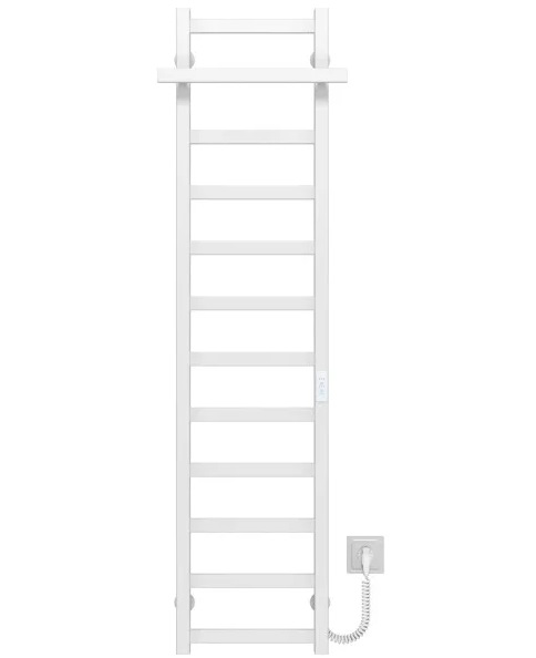 Электрический полотенцесушитель Deffi Nicolе П12 300х1400 правое подключение WD04 белый A.NI.140.30.12.E.W.R.4