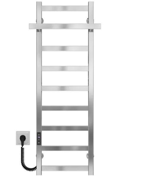 Электрический полотенцесушитель Deffi Nicolе П9 300х1000 левое подключение JD04 хром A.NI.100.30.9.E.C.L.2