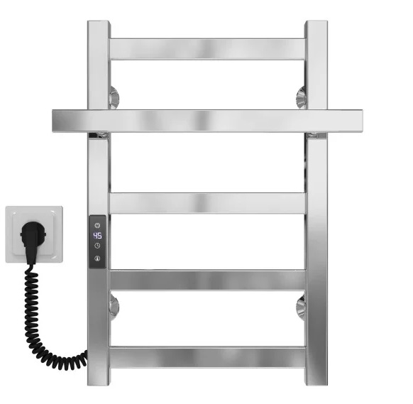 Электрический полотенцесушитель Deffi Nicolе П5 400х500 левое подключение JD04 хром A.NI.50.40.5.E.C.L.2