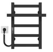 Электрический полотенцесушитель Deffi Nicolе П5 400х500 левое подключение JD04 черный A.NI.50.40.5.E.B.L.2