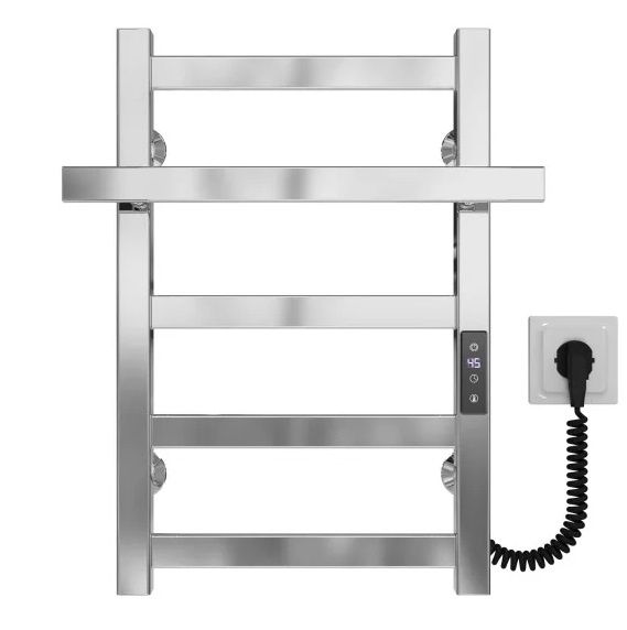 Электрический полотенцесушитель Deffi Nicolе П5 400х500 правое подключение JD04 хром A.NI.50.40.5.E.C.R.2