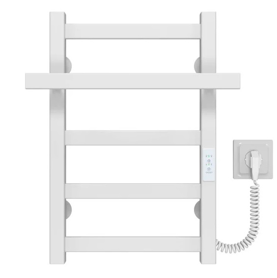 Электрический полотенцесушитель Deffi Nicolе П5 400х500 правое подключение WD04 белый A.NI.50.40.5.E.W.R.4