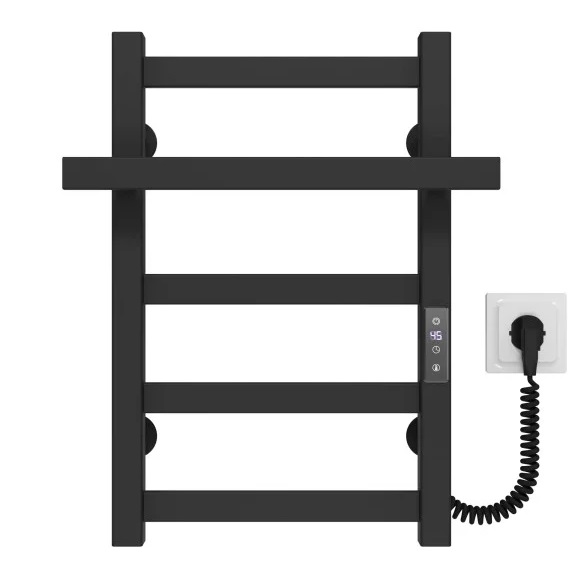 Электрический полотенцесушитель Deffi Nicolе П5 400х500 правое подключение JD04 черный A.NI.50.40.5.E.B.R.2