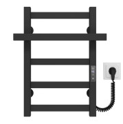 Электрический полотенцесушитель Deffi Nicolе П5 400х500 правое подключение JD04 черный A.NI.50.40.5.E.B.R.2