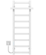 Електрична сушарка для рушників Deffi Nicole П9 300х1000 ліве підключення WD04 білий A.NI.100.30.9.E.W.L.4