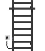 Электрический полотенцесушитель Deffi Nicolе П8 300х800 левое подключение JD04 черный A.NI.80.30.8.E.B.L.2
