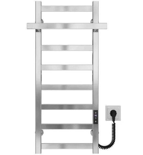 Электрический полотенцесушитель Deffi Nicolе П8 300х800 правое подключение JD04 хром A.NI.80.30.8.E.C.R.2