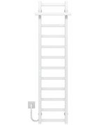 Электрический полотенцесушитель Deffi Nicolе П12 300х1400 левое подключение WD04 белый A.NI.140.30.12.E.W.L.4