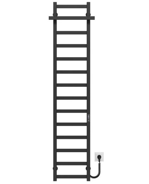 Електрична сушарка для рушників Deffi Nicolе П14 300х1600 праве підключення JD04 чорний A.NI.160.30.14.E.B.R.2