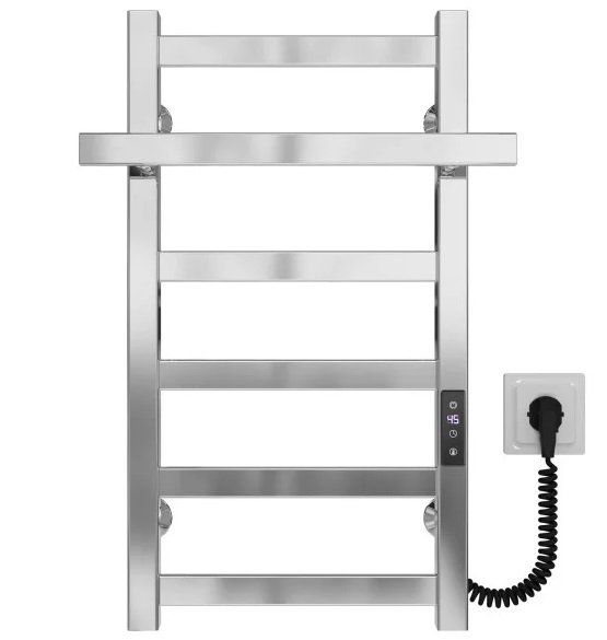 Електрична сушарка для рушників Deffi Nicolе П6 400х600 праве підключення JD04 хром A.NI.60.40.6.E.C.R.2