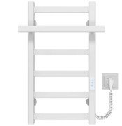 Электрический полотенцесушитель Deffi Nicolе П6 400х600 правое подключение WD04 белый A.NI.60.40.6.E.W.R.4