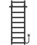 Електрична сушарка для рушників Deffi Nicole П9 300х1000 праве підключення JD04 чорний A.NI.100.30.9.E.B.R.2