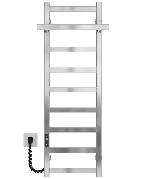 Електрична сушарка для рушників Deffi Nicole П9 400х1000 ліве підключення JD04 хром A.NI.100.40.9.E.C.L.4