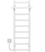 Електрична сушарка для рушників Deffi Nicole П9 400 х 1000 ліве підключення WD04 білий A.NI.100.40.9.E.W.L.4