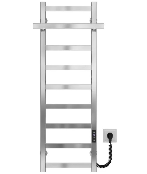 Электрический полотенцесушитель Deffi Nicolе П9 400х1000 правое подключение JD04 хром A.NI.100.40.9.E.C.R.4
