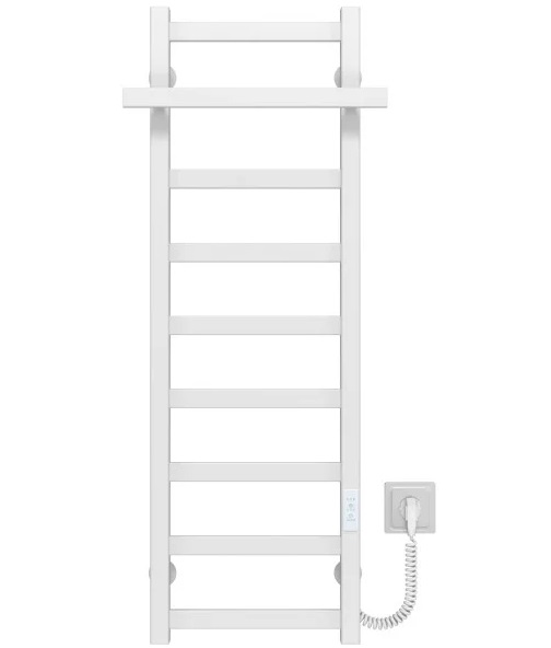 Электрический полотенцесушитель Deffi Nicolе П9 400х1000 правое подключение WD04 белый A.NI.100.40.9.E.W.R.4