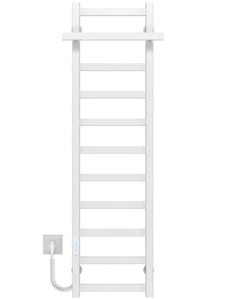 Електрична сушарка для рушників Deffi Nicole П11 400х1200 ліве підключення WD04 білий A.NI.120.40.11.E.W.L.4