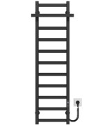 Електрична сушарка для рушників Deffi Nicole П11 400х1200 праве підключення JD04 чорний A.NI.120.40.11.E.B.R.2