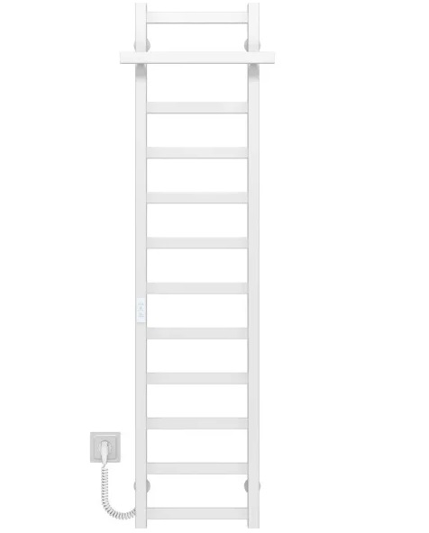 Електрична сушарка для рушників Deffi Nicole П12 400х1400 ліве підключення WD04 білий A.NI.140.40.12.E.W.L.4