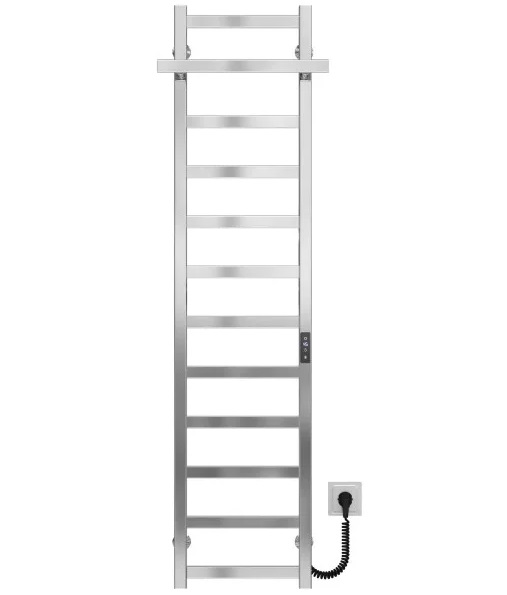 Электрический полотенцесушитель Deffi Nicolе П12 400х1400 правое подключение JD04 хром A.NI.140.40.12.E.C.R.2