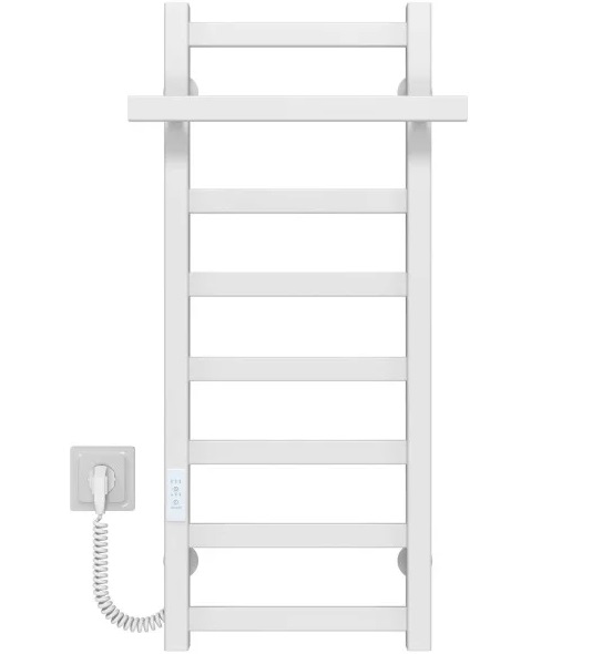 Електрична сушарка для рушників Deffi Nicole П8 400х800 ліве підключення WD04 білий A.NI.80.40.8.E.W.L.4