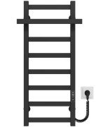 Электрический полотенцесушитель Deffi Nicolе П8 400х800 правое подключение JD04 черный A.NI.80.40.8.E.B.R.2