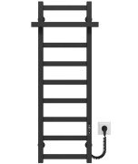 Электрический полотенцесушитель Deffi Nicolе П9 400х1000 правое подключение JD04 черный A.NI.100.40.9.E.B.R.2