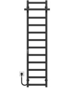 Электрический полотенцесушитель Deffi Nicolе П12 400х1400 левое подключение JD04 черный A.NI.140.40.12.E.B.L.2