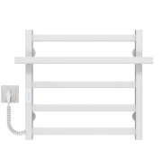 Електрична сушарка для рушників Deffi Nicolе П5 500х500 ліве підключення WD04 білий A.NI.50.50.5.E.W.L.4