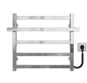 Электрический полотенцесушитель Deffi Nicolе П5 500х500 правое подключение JD04 хром A.NI.50.50.5.E.C.R.2
