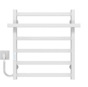 Електрична сушарка для рушників Deffi Nicole П6 500х600 ліве підключення WD04 білий A.NI.60.50.6.E.W.L.4