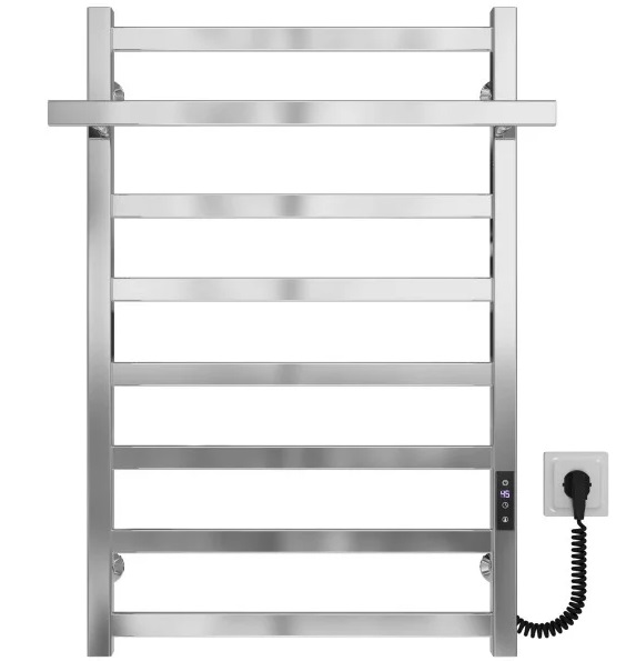 Електрична сушарка для рушників Deffi Nicole П8 500х800 праве підключення JD04 хром A.NI.80.50.8.E.C.R.2