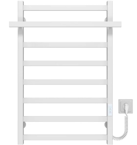 Електрична сушарка для рушників Deffi Nicole П8 500х800 праве підключення WD04 білий A.NI.80.50.8.E.W.R.4