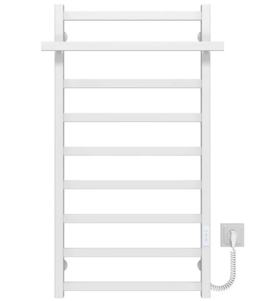 Електрична сушарка для рушників Deffi Nicolе П9 500х1000 праве підключення WD04 білий A.NI.100.50.9.E.W.R.4