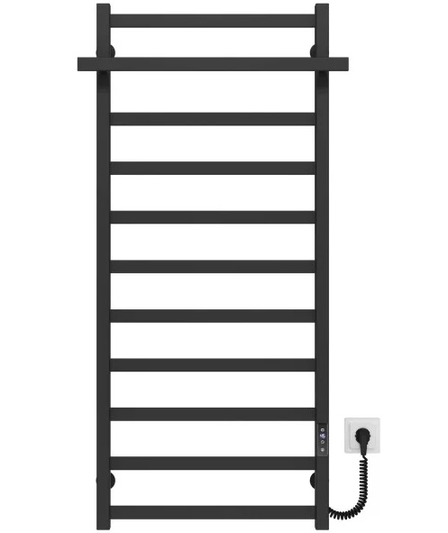 Электрический полотенцесушитель Deffi Nicolе П11 500х1200 правое подключение JD04 черный A.NI.120.50.11.E.B.R.2