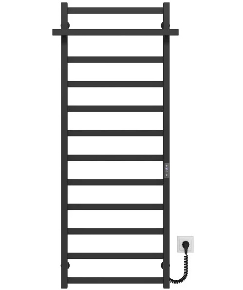 Электрический полотенцесушитель Deffi Nicolе П12 500х1400 правое подключение JD04 черный A.NI.140.50.12.E.B.R.2