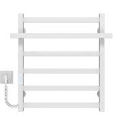 Електрична сушарка для рушників Deffi Nicole П6 500х600 ліве підключення WD04 білий A.NI.60.50.6.E.W.L.4