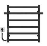 Электрический полотенцесушитель Deffi Nicolе П6 500х600 левое подключение JD04 черный A.NI.60.50.6.E.B.L.2