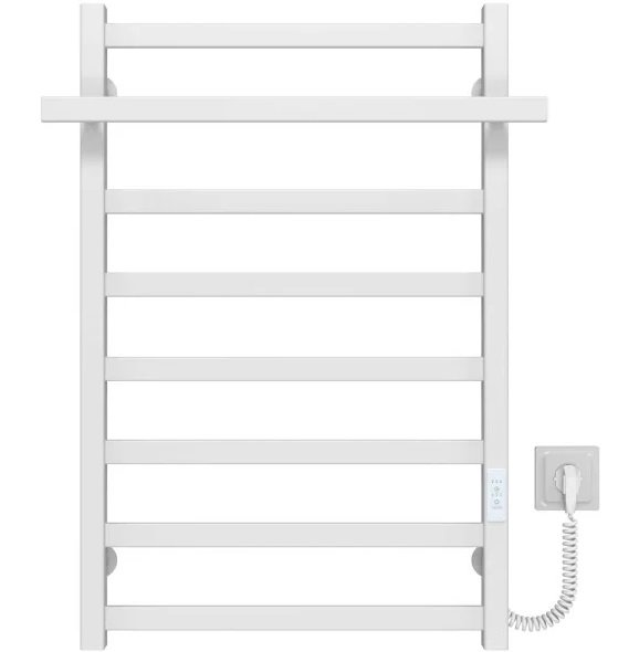 Электрический полотенцесушитель Deffi Nicolе П8 500х800 правое подключение WD04 белый A.NI.80.50.8.E.W.R.4