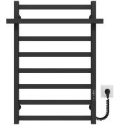 Електрична сушарка для рушників Deffi Nicole П8 500х800 праве підключення JD04 чорний A.NI.80.50.8.E.B.R.2