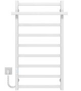Электрический полотенцесушитель Deffi Nicolе П9 500х1000 левое подключение WD04 белый A.NI.100.50.9.E.W.L.4
