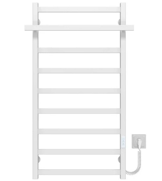 Электрический полотенцесушитель Deffi Nicolе П9 500х1000 правое подключение WD04 белый A.NI.100.50.9.E.W.R.4